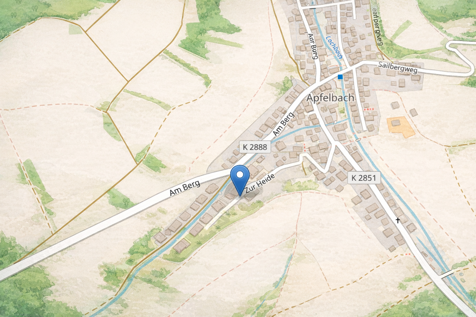 Karte – Zur Heide 2, Bad Mergentheim